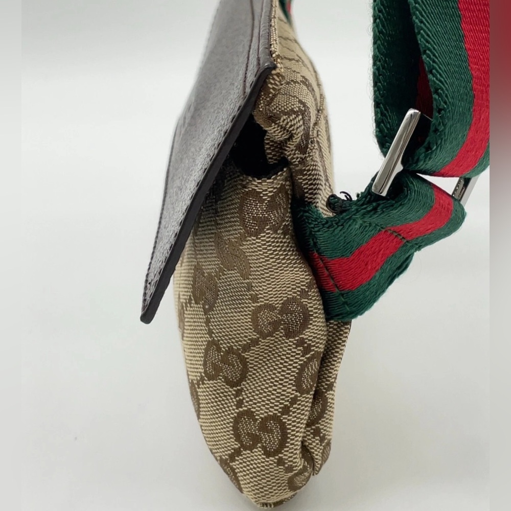 AUTHENTIC Gucci GG Canvas SHERRY LINE Sling Bag W/Dustabg - Picture 6 of 17